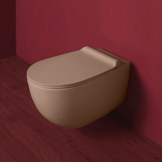 Крышка для унитаза Simas Vignoni VI004 moka matt/cr бежевая